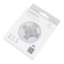 128G 4 in 1 USB 3.0 Flashdisk voor Lightning/Micro/USB - C Zilver