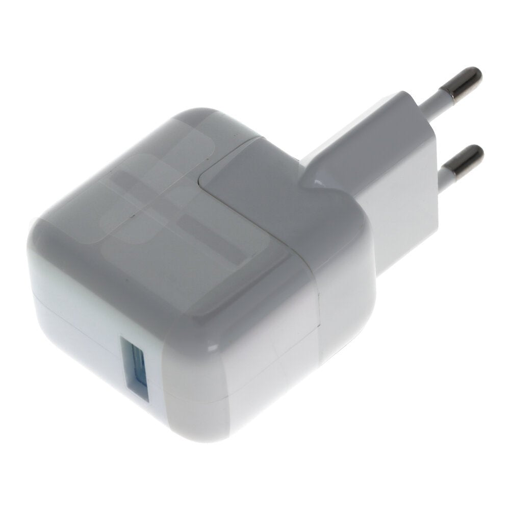 12W USB oplader zonder logo voor iPad wit EU stekker - OEM Spares