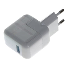 12W USB oplader zonder logo voor iPad wit EU stekker - OEM Spares