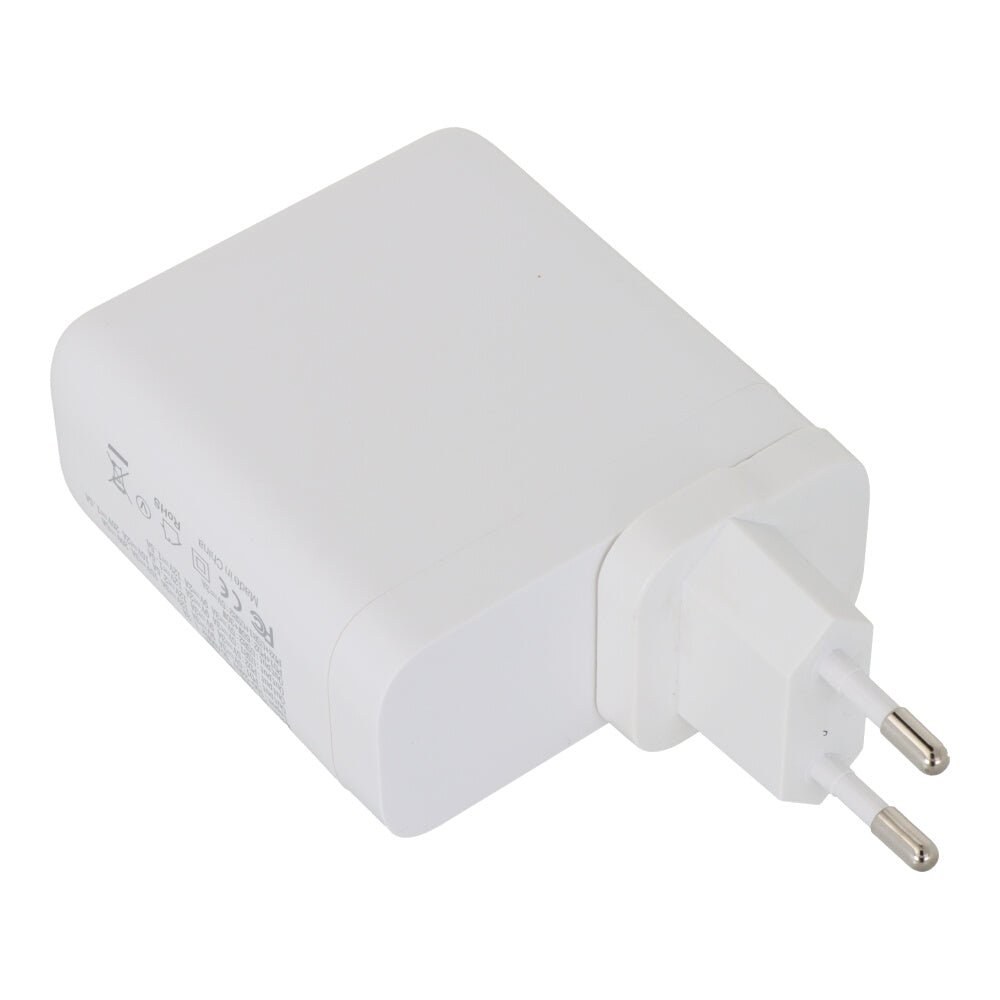 130W USB - C*2+USB*2 vier poorten GaN Snel lader met verpakking EU Plug Wit