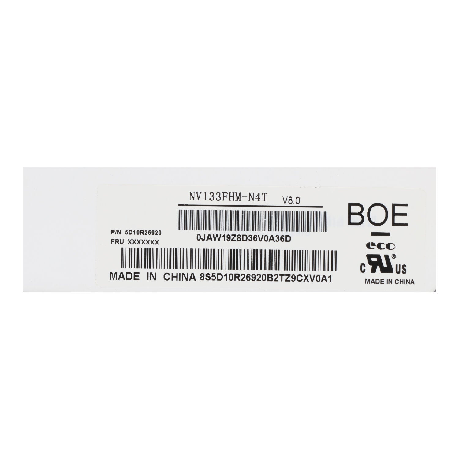 13.3 Inch B133HAN05.E LCD Display Niet - aanraak 1920*1080 60Hz Origineel eDP 30Pin