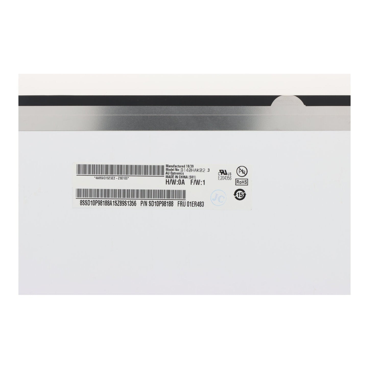 14.0 inch B140HAK02.3 LCD scherm met touch 1920*1080 60Hz Origineel 40Pin
