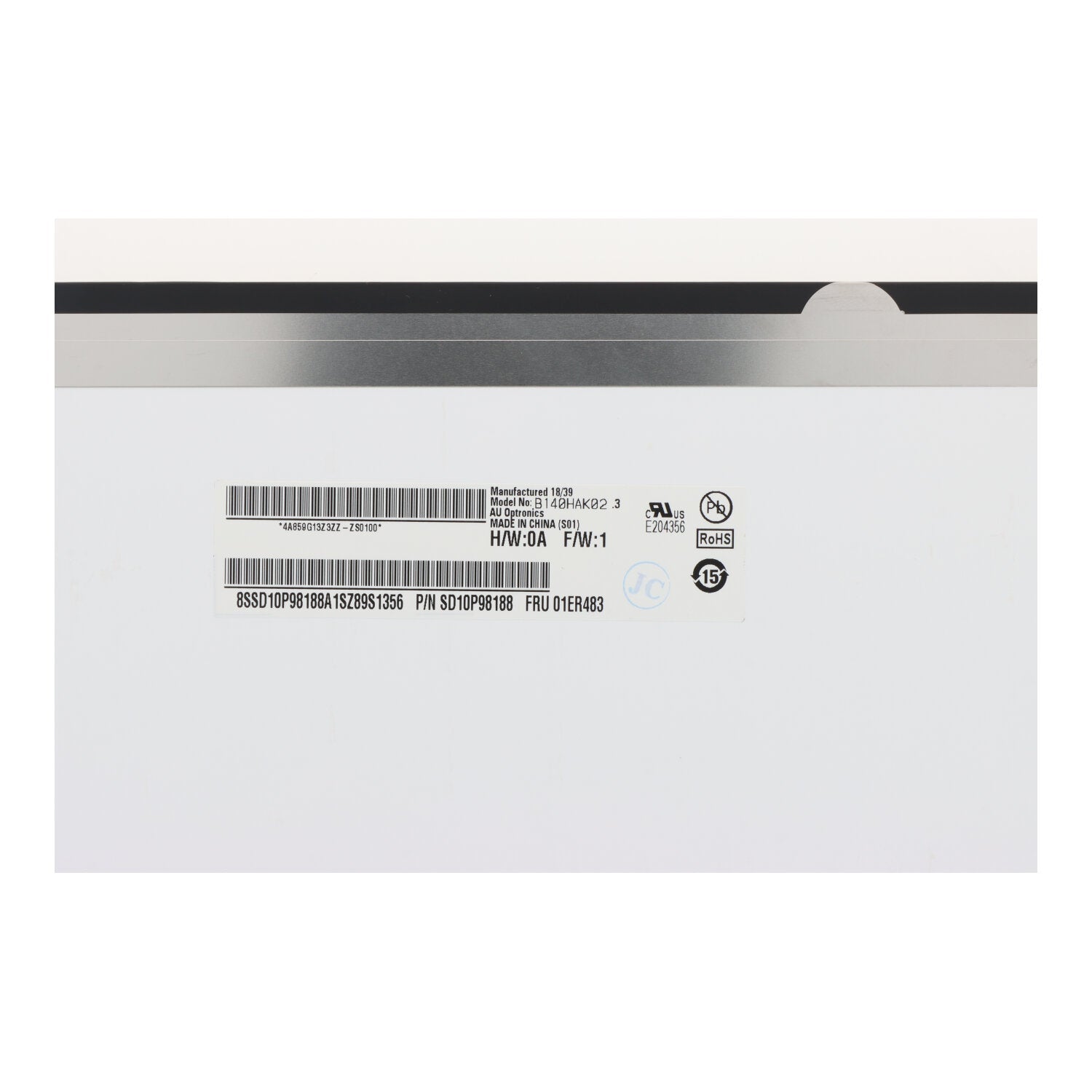 14.0 inch B140HAK02.3 LCD scherm met touch 1920*1080 60Hz Origineel 40Pin