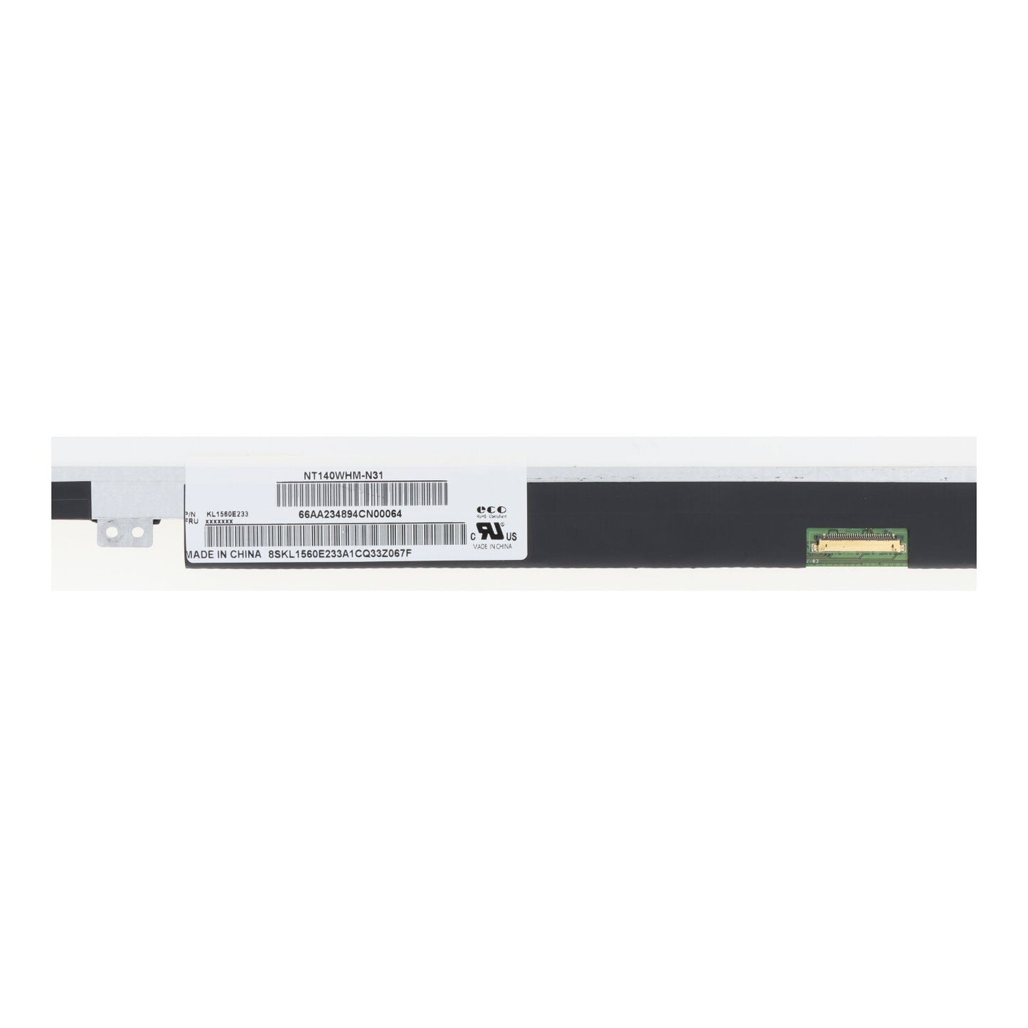 14.0 Inch NT140WHM - N31 LCD Display Non - Touch Glanzend 1366*768 60Hz Origineel eDP 30Pin