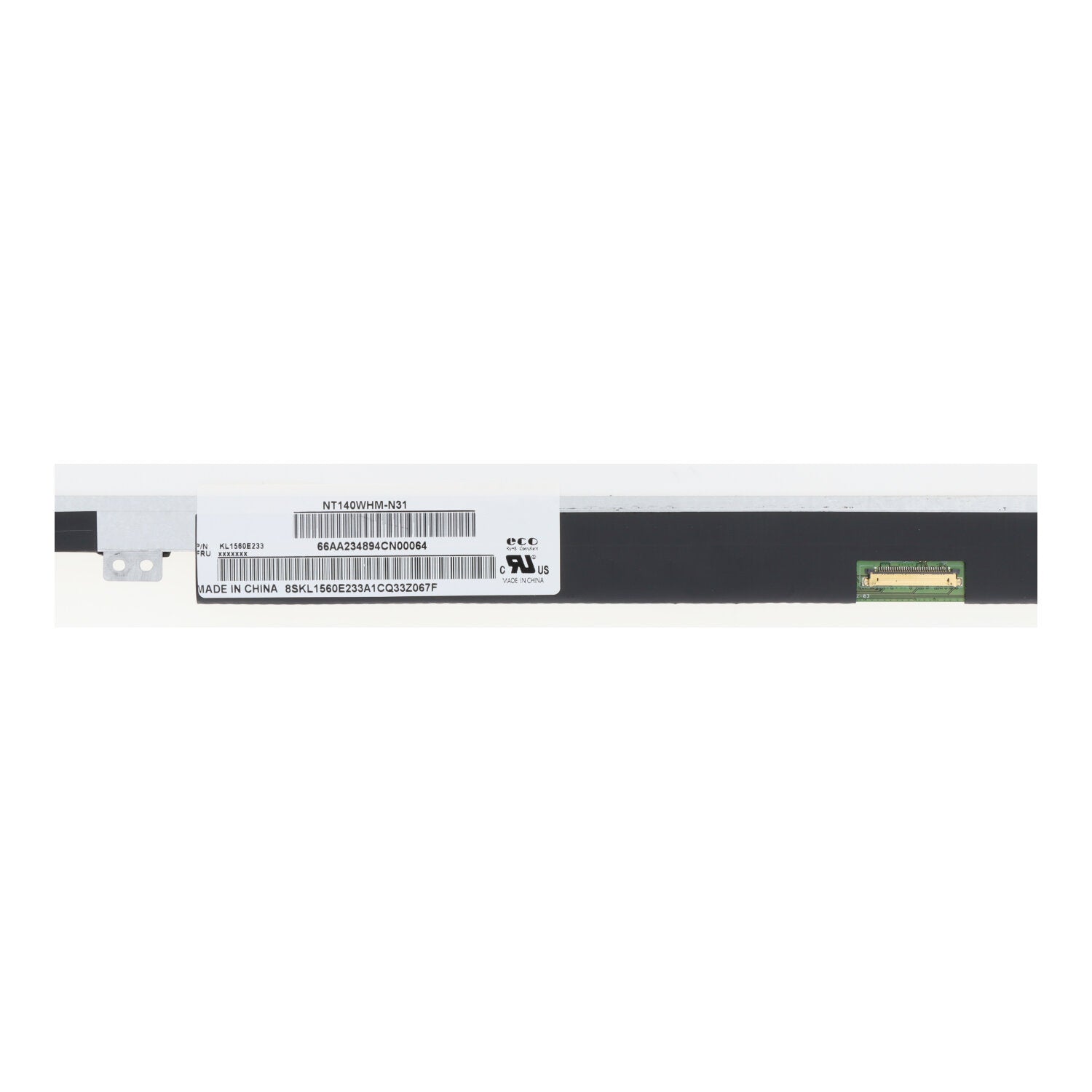 14.0 Inch NT140WHM - N31 LCD Display Non - Touch Glanzend 1366*768 60Hz Origineel eDP 30Pin