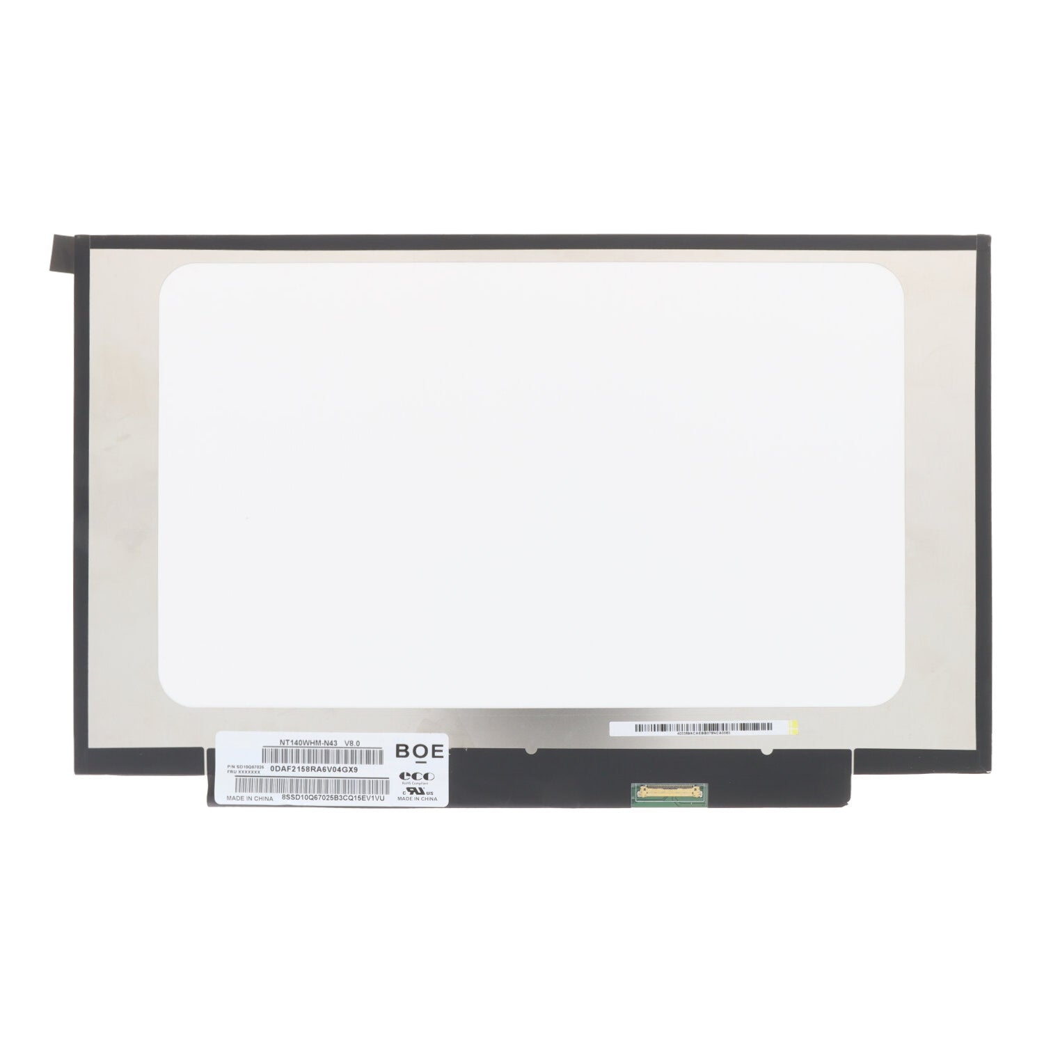14.0 Inch NT140WHM - N43 LCD Display Glanzend 1366*768 Origineel 30Pin