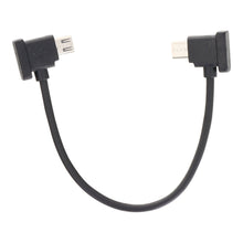 15 cm micro naar micro (gebogen aansluiting) datakabel voor DJI Mavic Pro / Mavic Mini / Spark zwart