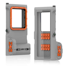 15 meter waterdichte duikcase met bluetooth afstandsbediening voor 6.9 inch IOS & Android telefoons grijs