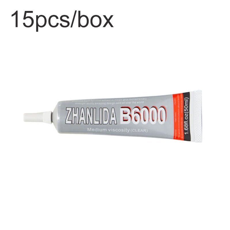 15 stuks/Doos Zhanlida B6000 50ml Multi - purpose plaklaag voor lcd glazen frames transparant