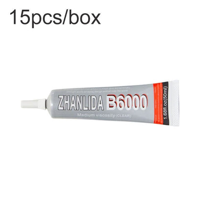 15 stuks/Doos Zhanlida B6000 50ml Multi - purpose plaklaag voor lcd glazen frames transparant