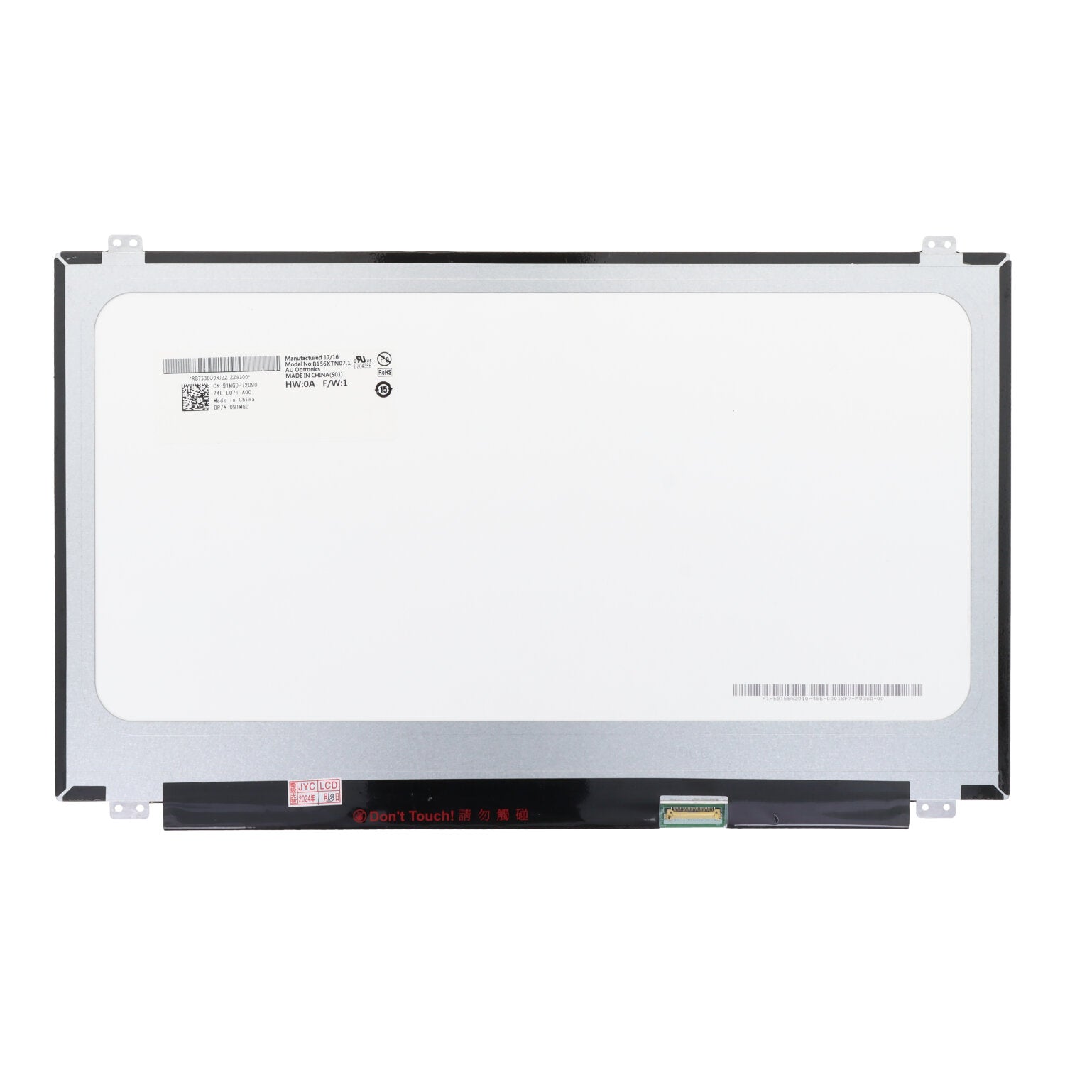 15.6 inch B156XTN07.1 LCD scherm mat 1366*768 60Hz Origineel eDP 30Pin