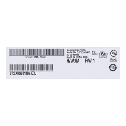 15.6 inch B156XW01 - V0 LCD display glanzend 1366*768 Origineel LVDS 40Pin