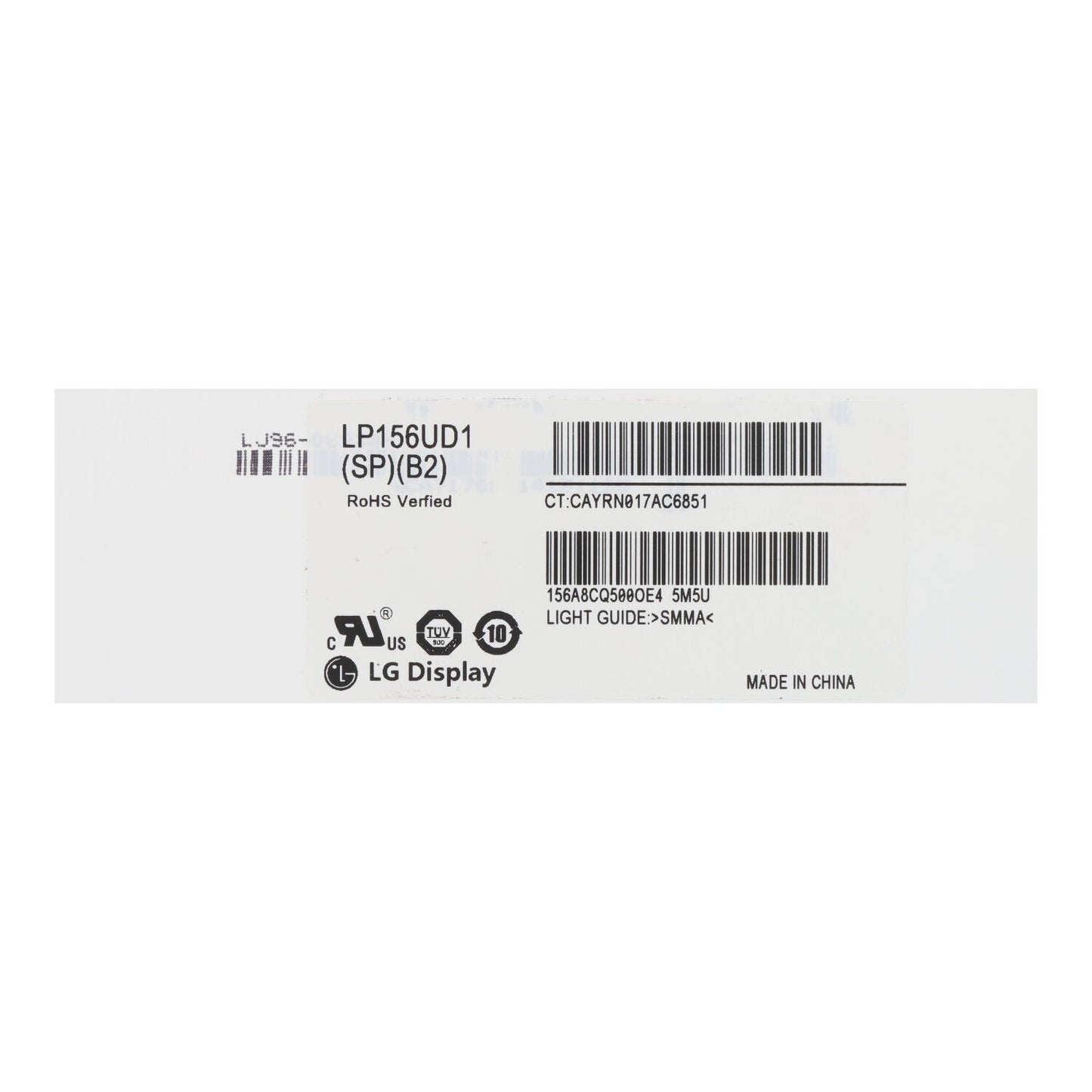 15.6 inch LP156UD1 - SPB2 LCD scherm mat 3840*2160 origineel eDP 40Pin