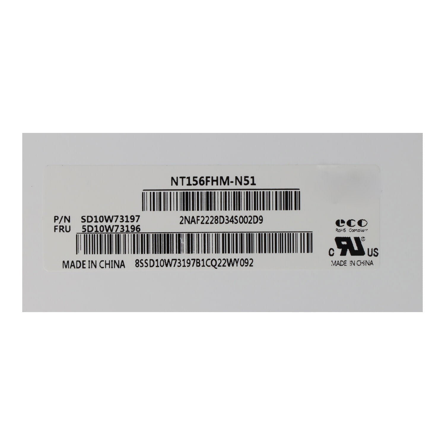 15.6 Inch NT156FHM - N51 LCD Scherm Non - Touch Mat 1920*1080 60Hz Origineel eDP 30Pin