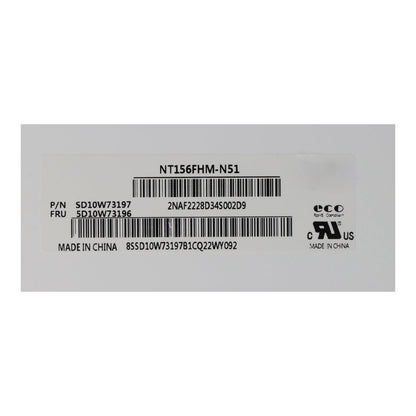15.6 Inch NT156FHM - N51 LCD Scherm Non - Touch Mat 1920*1080 60Hz Origineel eDP 30Pin