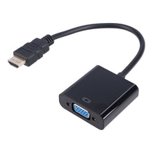 15cm HDMI (Male) naar VGA (Female) Adapter Zwart
