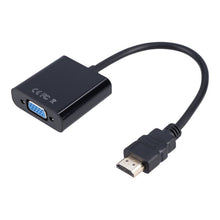 15cm HDMI (Male) naar VGA (Female) Adapter Zwart