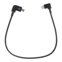 15cm lightning naar Micro (Curved Head) gegevenskabel voor DJI Mavic Pro/Mavic Mini/Spark zwart