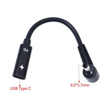 15cm USB - C (Female) naar 4.0*1.7mm (Male) Adapterkabel voor Laptop oplader