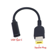 15cm USB - C (Female) naar Square Plug (Male) adapterkabel voor laptop oplader