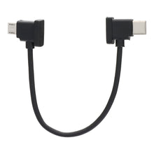 15CM USB - C naar Micro (Gebogen hoofd) datakabel voor DJI Mavic Pro/Mavic Mini/Spark zwart