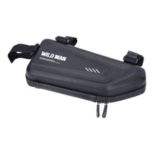 1.5L WILD MAN voorframe driehoekig waterdichte tas harde schaal voor fiets zwart