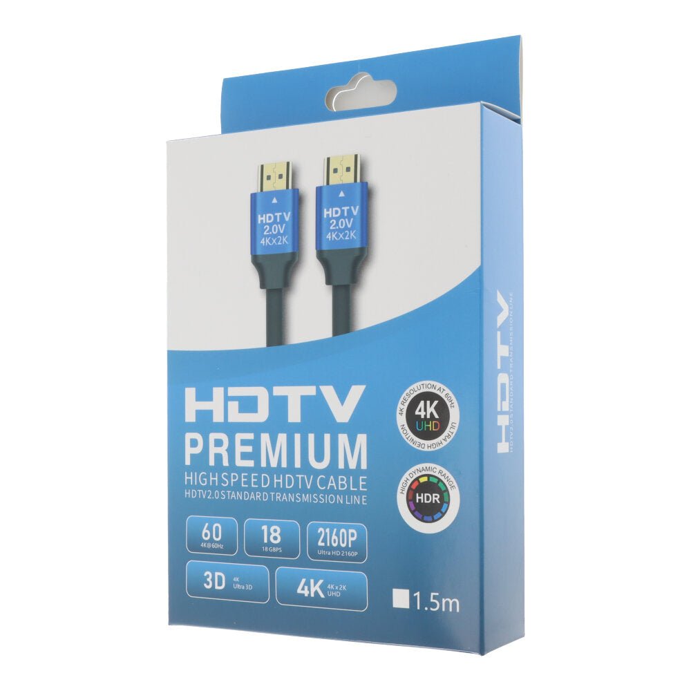 1.5M 4K 60Hz Dual HDMI 2.0 HD Video same screen kabel voor top box tv