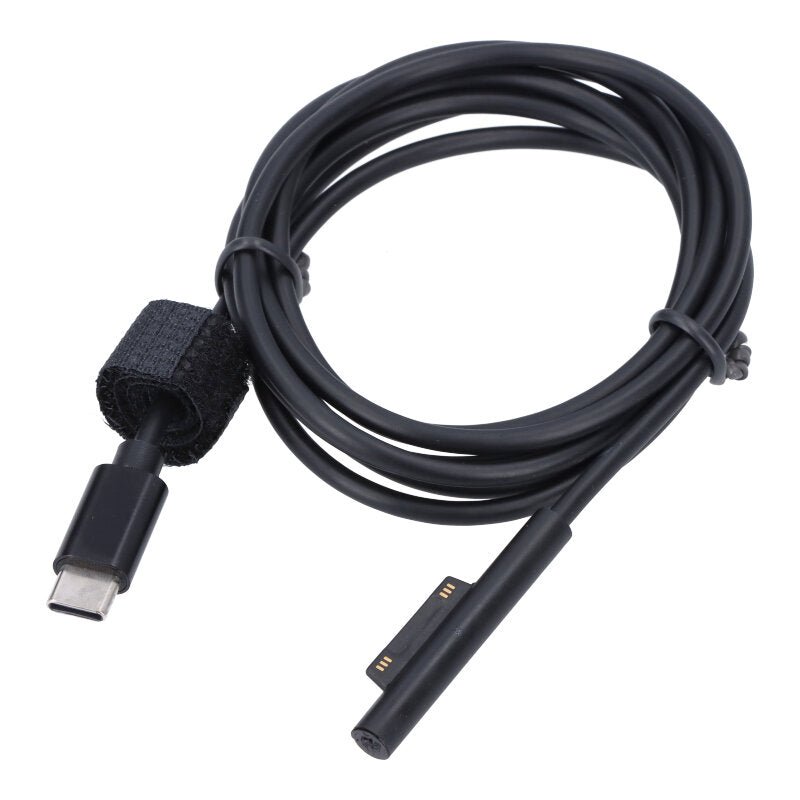 1.5M USB - C (Male) naar Surface (Male) magnetische PD stroomkabel voor Microsoft Surface Pro 3/4/5/6/7 zwart