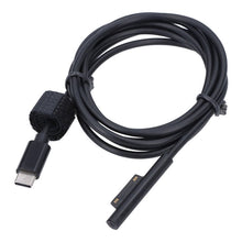 1.5M USB - C (Male) naar Surface (Male) magnetische PD stroomkabel voor Microsoft Surface Pro 3/4/5/6/7 zwart
