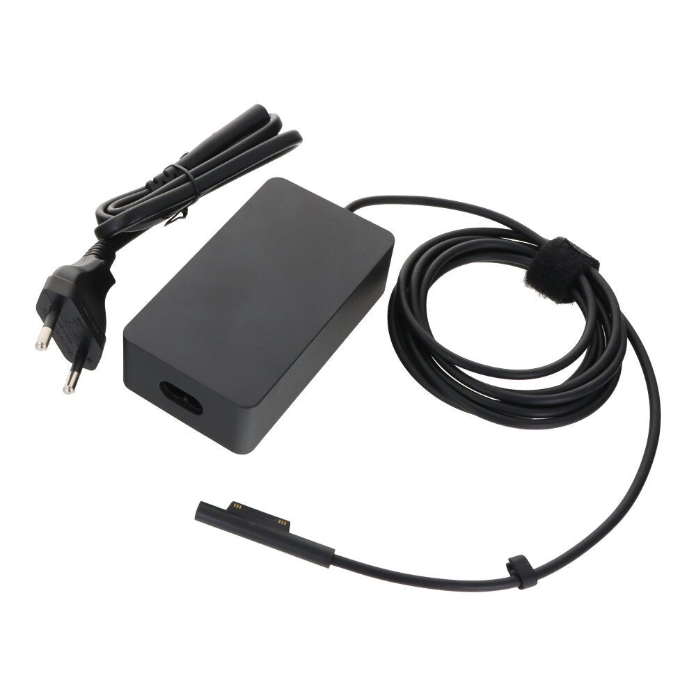 15V 4A 65W oplaadadapter met AC - stroomkabel voor Microsoft Surface Book/Pro 3/Pro 4/Pro 5/Pro 6 OEM zwart EU plug