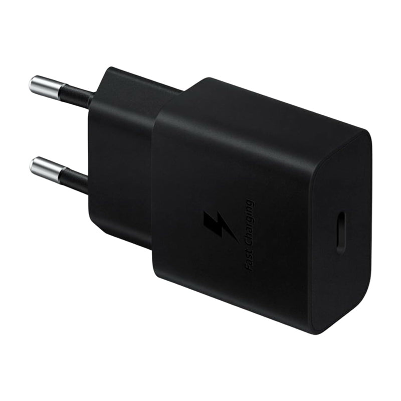 15W USB - C poort oplader met verpakking voor Samsung zwart OEM EU plug zonder logo - OEM Spares