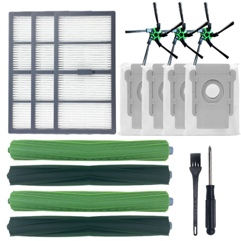 16 in 1 borstel + filter cartridge + stof opvangzak + schroevendraaier accessoires set voor iRobot Roomba S9 / S9+ HQ