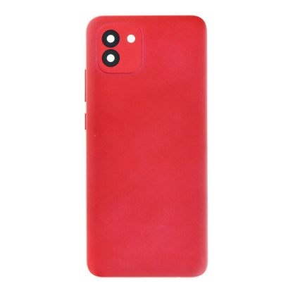 164mm batterij cover en back camera lens en bezel voor Samsung Galaxy A03 A035 A035F Africa/Azië/Midden - Oosten versie rood origineel