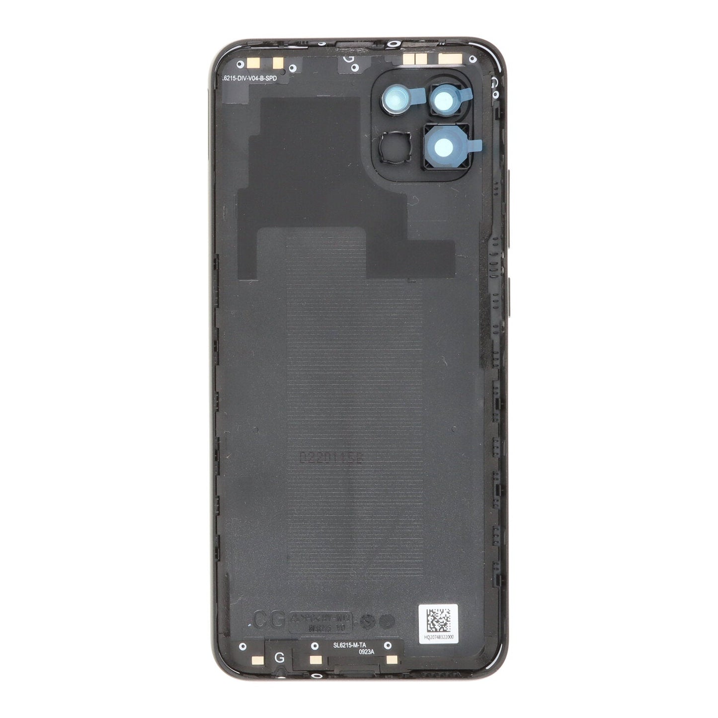 164mm Batterij cover en Back camera lens en Bezel voor Samsung Galaxy A03 A035 A035F Afrika/Azië/Midden - Oosten versie zwart origineel