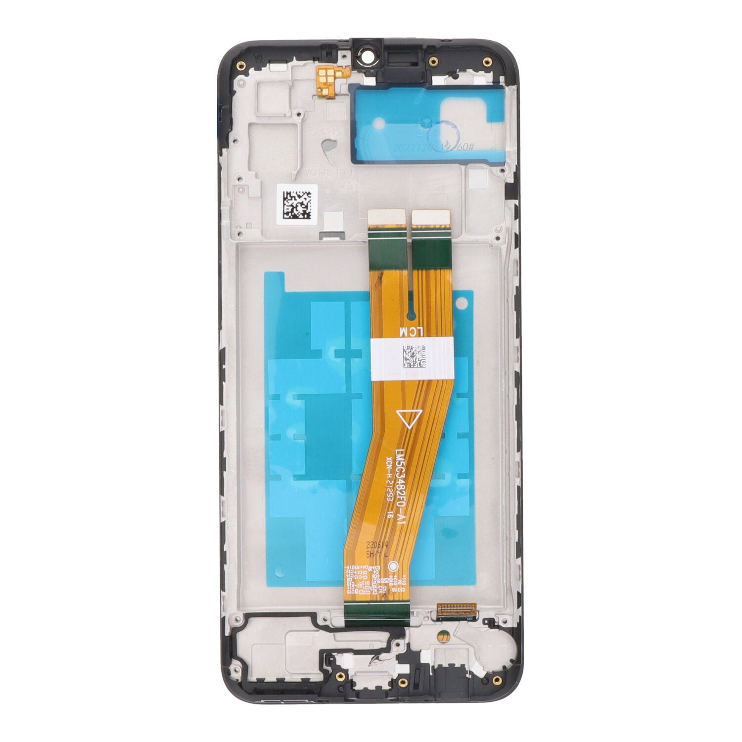 164mm Display met frame voor Samsung Galaxy A03 A035 A035F zwart Origineel