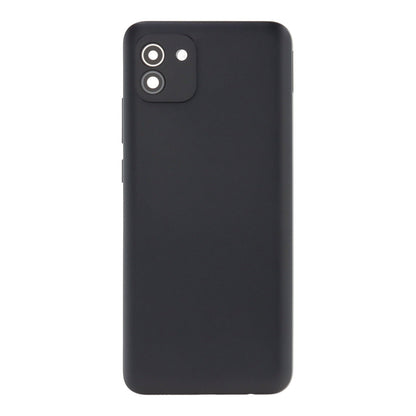 166mm batterij cover + back camera lens en bezel voor Samsung Galaxy A03 A035 A035G Europese versie zwart origineel