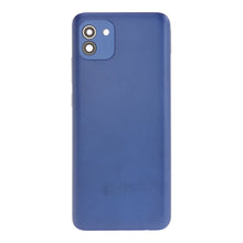 166mm batterij cover en back camera lens en bezel voor Samsung Galaxy A03 A035 A035G Europese versie blauw Origineel