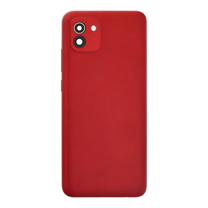 166mm batterij cover en back camera lens en bezel voor Samsung Galaxy A03 A035 A035G Europese versie rood origineel