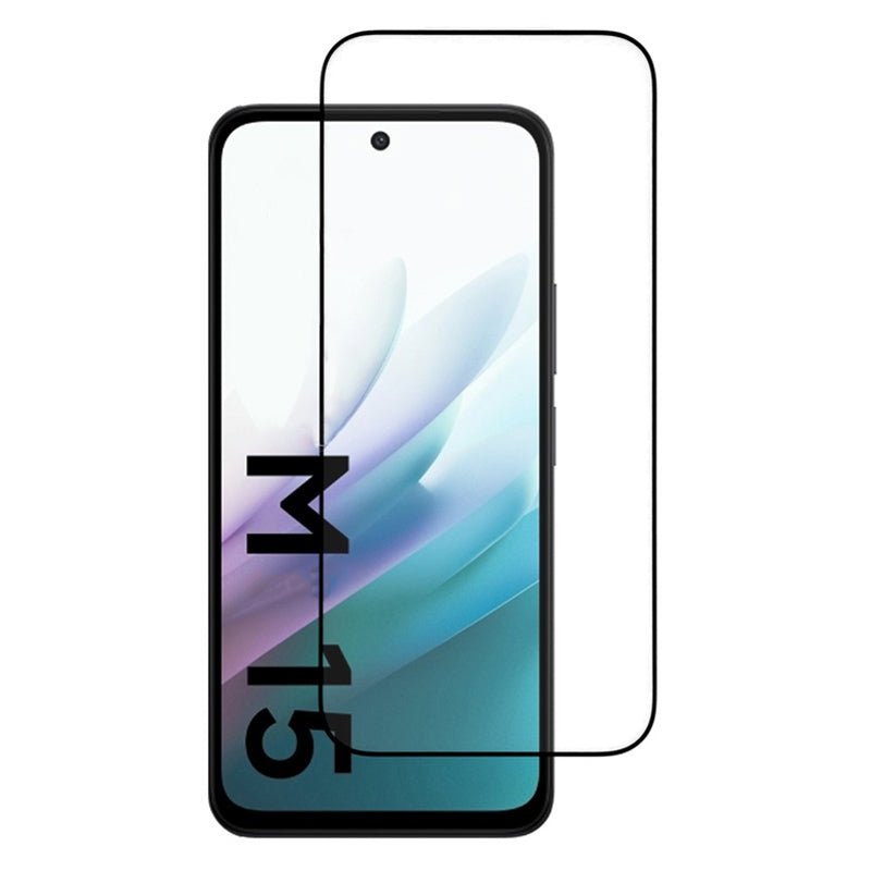 171mm zijdeachtige volledige display tempered glass screenprotector voor Xiaomi Remi 15 4G/15 5G zwart