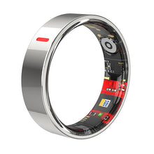 17,2mm diameter hoge precisie algoritme smart ring met oplaadcase zilver