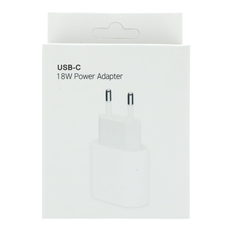 18W USB - C PD oplader voor iPhone 8 - 11 Pro Max wit EU stekker