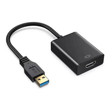 1920*1080 60Hz USB 3.0 (Male) naar HDMI (Female) zelfde scherm adapters black