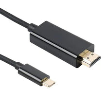 1m 4K 60Hz USB - C (Female) naar HDMI (Male) zelfde scherm kabel zwart