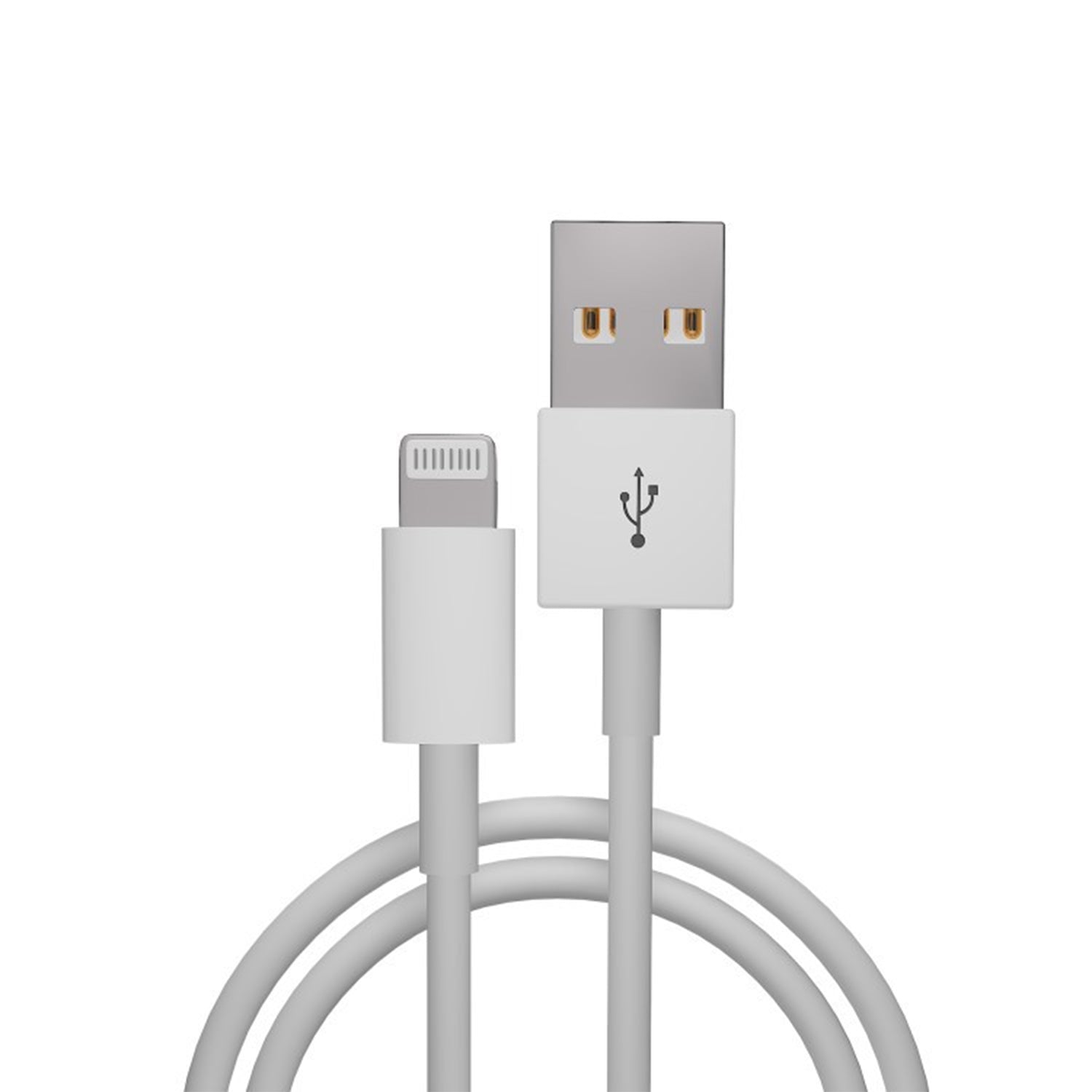 1M C48 USB naar Lightning TPE Oplaadkabel voor iPhone Wit MFi Gecertificeerd