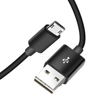1m dubbelzijdige blindplug micro poort oplaadkabel zwart
