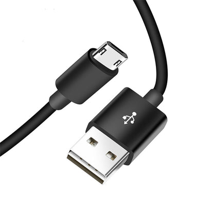 1m dubbelzijdige blindplug micro poort oplaadkabel zwart