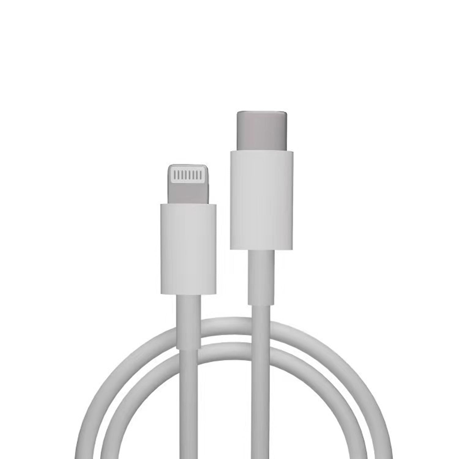 1m USB - C naar Lightning TPE Oplaad - en datakabel voor iPhone/iPad/iPod Wit MFi gecertificeerd