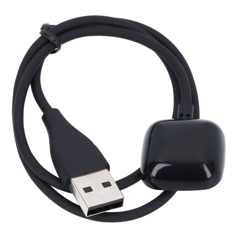 1M USB oplaad - en gegevensstation oplader voor Fitbit Versa 3/Sense zwart HQ