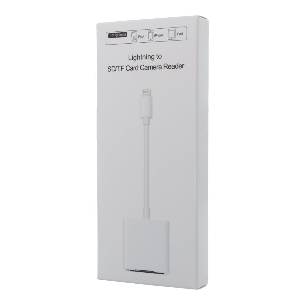 2 in 1 Lightning naar SD/TF kaartlezer voor iPhone/iPad