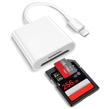 2 in 1 Lightning naar SD/TF kaartlezer voor iPhone/iPad